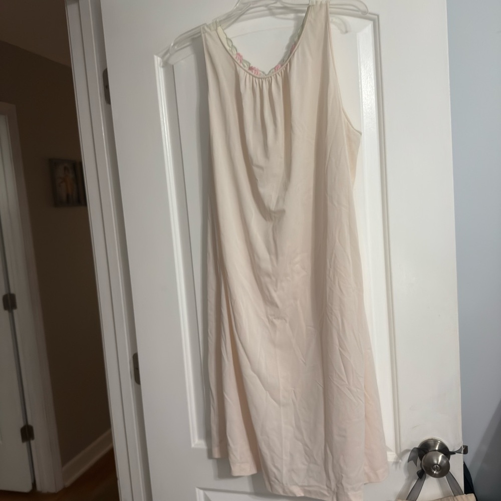 Vintage SHADOWLINE Nightgown Pink Large - Picture 2 of 7